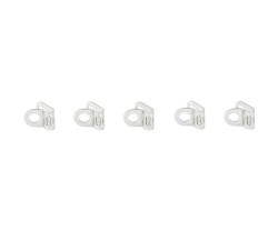 Eurofender Stainless Steel Chainstay Clips - Set of 5 Silver